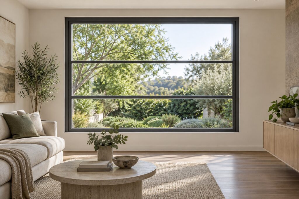 Control Main Window Motorised Aluminium Vertical Sliding Windows | Alloy Pro
